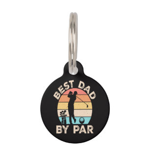 Best Dad By Par Golfing Pet Tag