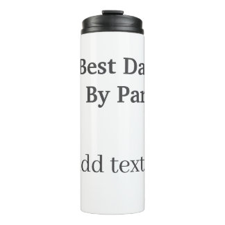 Best dad by par gray black father's day namesimple thermal tumbler