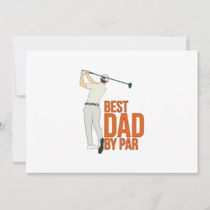 Best Dad By Par Holiday Card