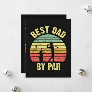 Best Dad By Par Holiday Card