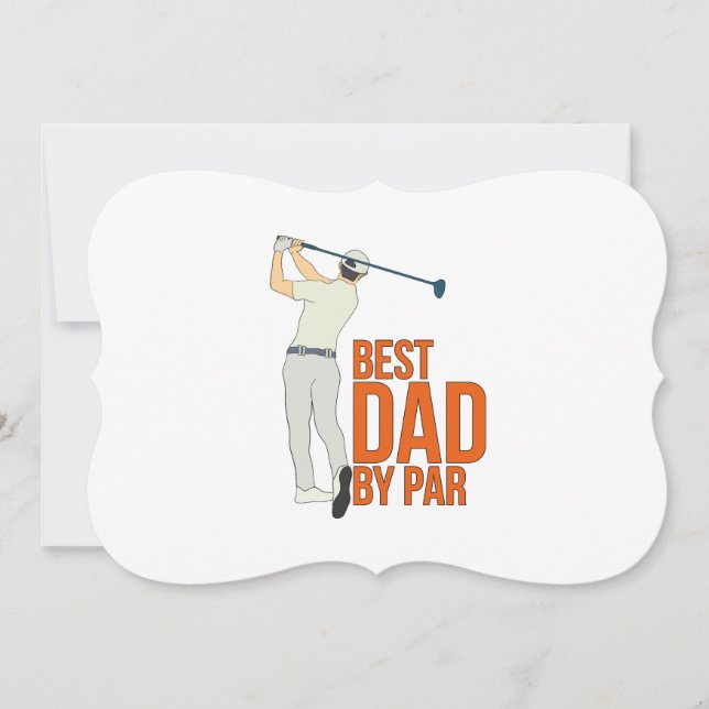 Best Dad By Par Invitation (Front)