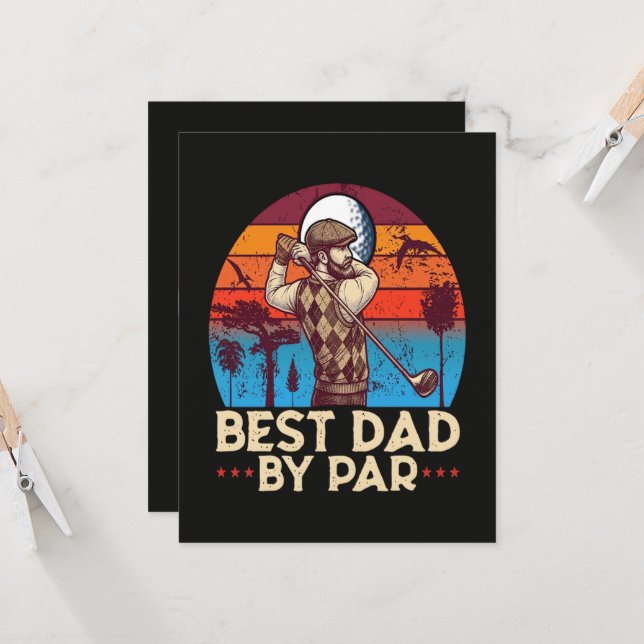 Best Dad By Par Invitation (Front/Back In Situ)