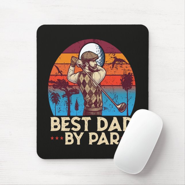 Best Dad By Par Mouse Pad (With Mouse)