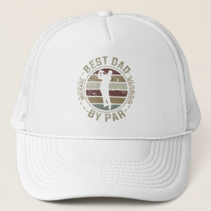 Best Dad by Par Name Golf Trucker Hat
