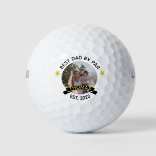 Best Dad By Par New Fathers Day Photo Golf Balls
