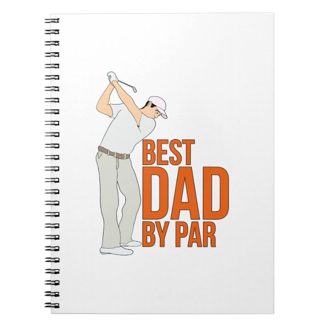Best Dad By Par Notebook (Front)