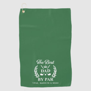Best Dad by Par Personalised, Father's Day Golf Towel