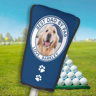 Best Dad By Par Personalised Pet Dog Photo Golf Head Cover