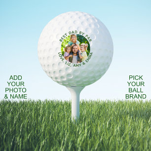 Best Dad By Par Personalised Photo Golf Balls