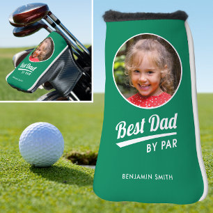 Best Dad By Par Personalised Photo Green Putter Golf Head Cover