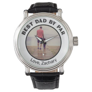 Best Dad By Par Personalised Photo Watch