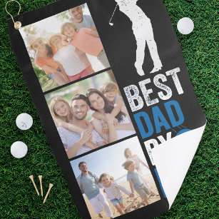 Best Dad By Par Photo Father's Day  Golf Towel