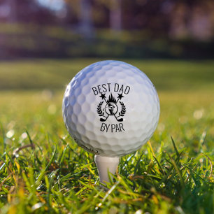 Best Dad by Par Photo Father's Gift   Golf Balls
