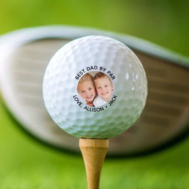 Best Dad By Par Photo Golf Balls (Creator Uploaded)