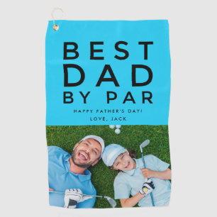 Best Dad By Par Photo Golf Father's Day Gift Towel