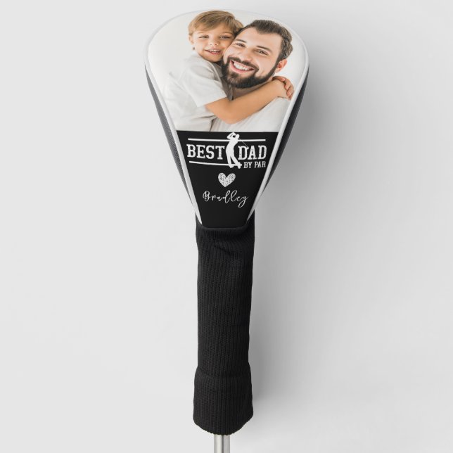 Best Dad by Par Photo Golf Head Cover (Front)
