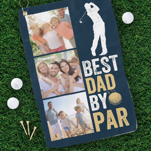 Best Dad By Par Photo  Golf Towel