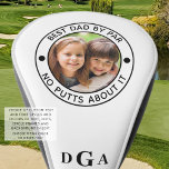 BEST DAD BY PAR Photo Monogram Funny Golf Head Cover<br><div class="desc">For the special golf-enthusiast father, create a unique photo golf head cover with the editable title BEST DAD BY PAR - NO PUTTS ABOUT IT or your custom text and personalised with a picture and his monogram in your choice of font styles and text and colour combinations (shown in black...</div>