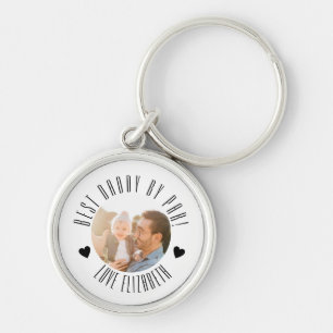 BEST Dad BY PAR Photo Personalised father's day Key Ring