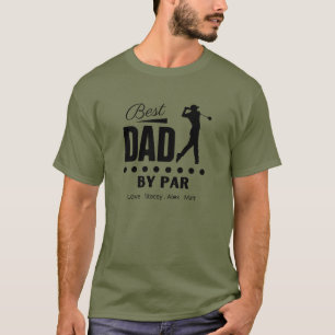 Best Dad By PAR Retro Font T-Shirt