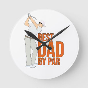 Best Dad By Par Round Clock
