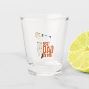 Best Dad By Par Shot Glass