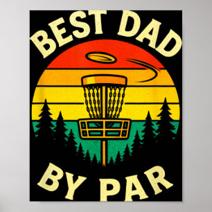 Best Dad By Par - Vintage Disc Golf Retro Poster