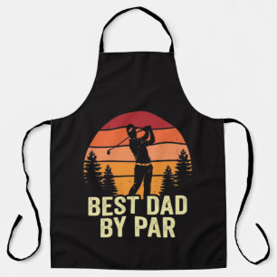 Best Dad By Par Vintage Golf Apron