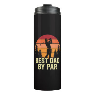 Best Dad By Par Vintage Golf Thermal Tumbler