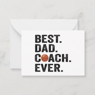 Best Dad Coach Ever Basketball Father Sport Gift Card