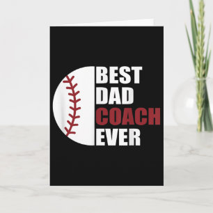 Best Dad Coach Ever Sell Fathers Day Sell Dad Coac Card