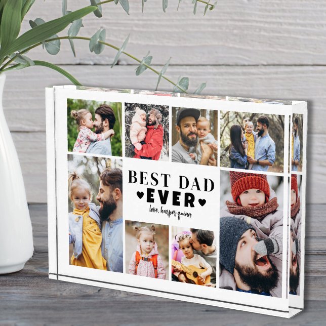 Best Dad Collage Photo Block (Best Dad Collage Photo Block)