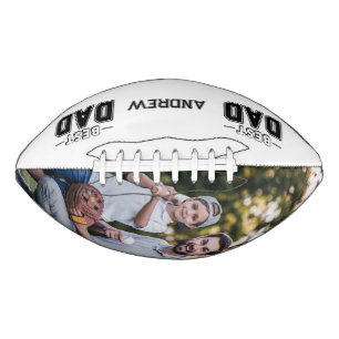 Best Dad Custom Name modern Photo  Football