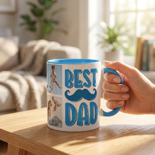 Best Dad Custom Photo Father's Day Gift For Dad Mug
