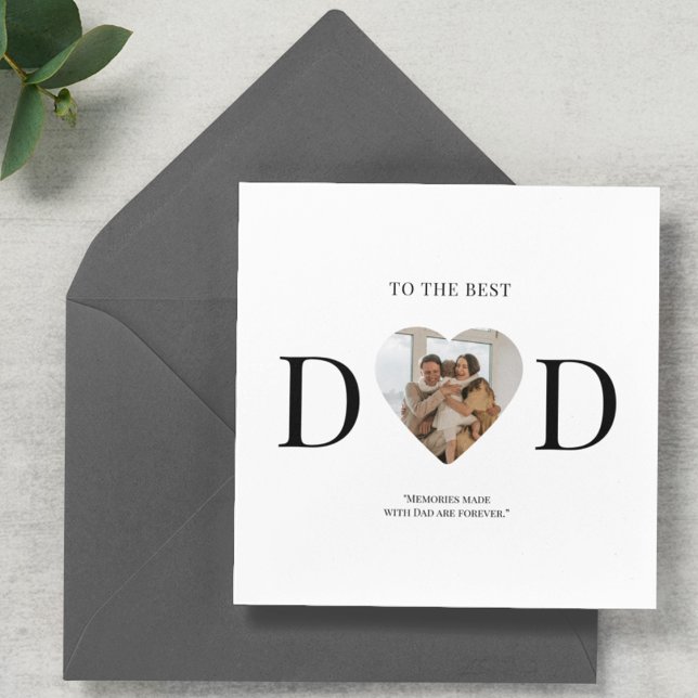 Best Dad Custom Photo Heart | Father's Day (Creator Uploaded)