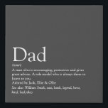 Best Dad Daddy Father Papa Ever Definition Grey Faux Canvas Print<br><div class="desc">Personalise for your special dad,  daddy,  papa or father to create a unique gift for Father's day,  birthdays,  Christmas or any day you want to show how much he means to you. A perfect way to show him how amazing he is every day. Designed by Thisisnotme©</div>