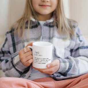 BEST DAD DEFINITION WITH PHOTO FATHERS DAY MUG