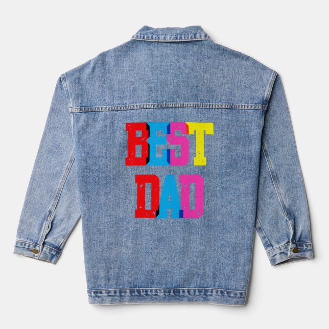 ‘BEST DAD’ DENIM JACKET (Back)