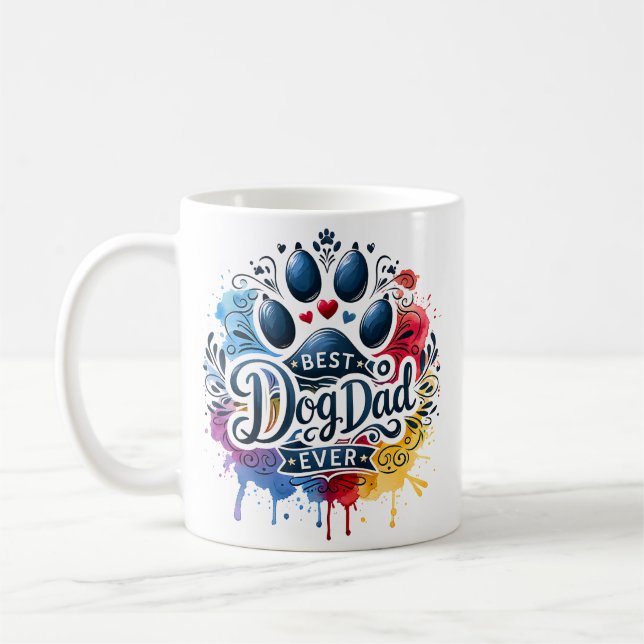 Best Dad Dog ever Coffee Mug (Left)