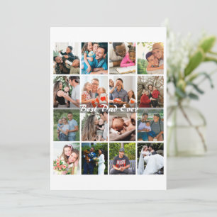 Best Dad Ever 16 Photo Collage Personalised Father