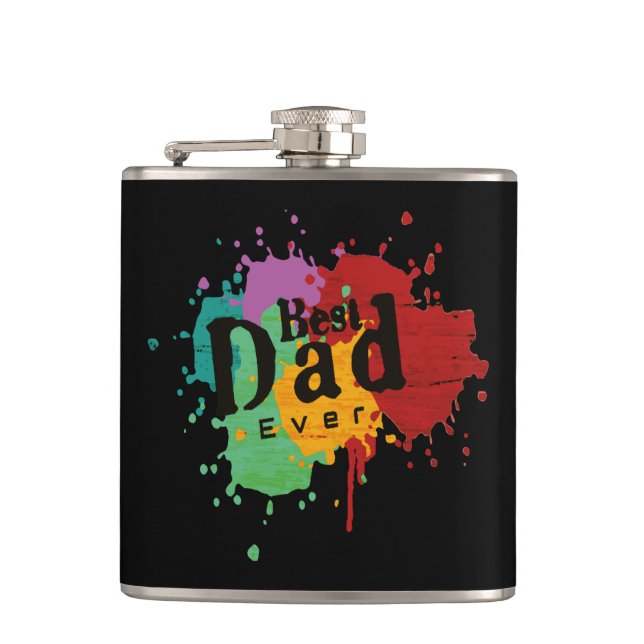  Best Dad Ever 2023 Hip Flask (Front)