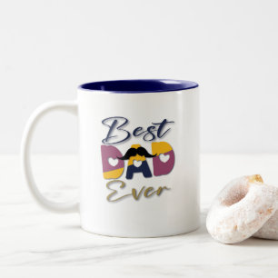 Best Dad Ever 2023 Two-Tone Coffee Mug