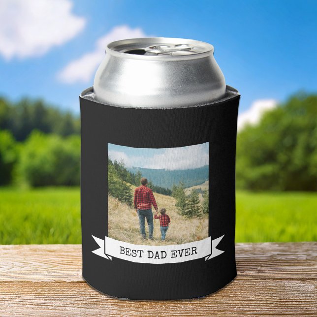Best Dad Ever 2 Photo Can Cooler (Creator Uploaded)