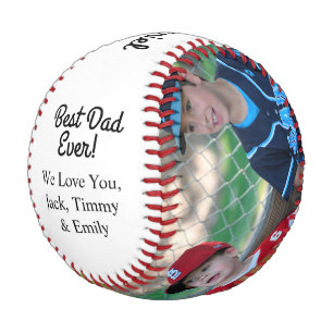 Best Dad Ever 2 Photo Collage Father’s Day Baseball
