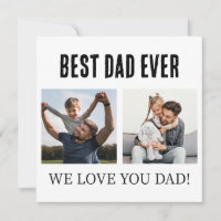 Best Dad Ever 2 Photo Collage Father's day Gift 