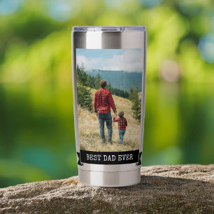Best Dad Ever 2 Photo Insulated Tumbler