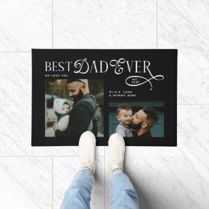  Best Dad Ever 2 Photos Fathers Day Gifts  Doormat