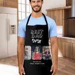 Best Dad Ever 3 Kids Photo Collage Apron<br><div class="desc">Black Best Dad Ever 3 Kids Photo Collage Apron. Make a personalised apron for the best dad ever. Add your favourite 3 photos and customise the text with your names. You can change any text on the apron. A lovely keepsake for a birthday, Christmas or Father's Day for the father....</div>