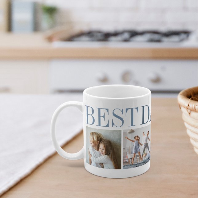 Best Dad Ever 4 Photo Collage Coffee Mug (Creator Uploaded)