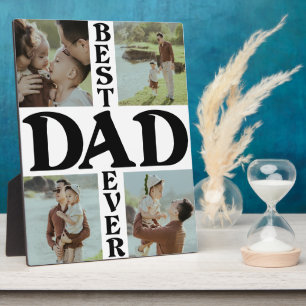 Best Dad Ever 4 photo Happy Father's day Plaque